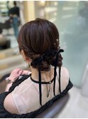 参列ヘアアレンジ/アレンジ/お呼ばれヘア/銀座