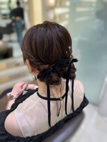 参列ヘアアレンジ/アレンジ/お呼ばれヘア/銀座