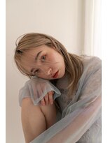 グリーン 町田(green)&nbsp;【ケアブリーチ】ホワイトミルクティー/前髪なしレイヤーカット