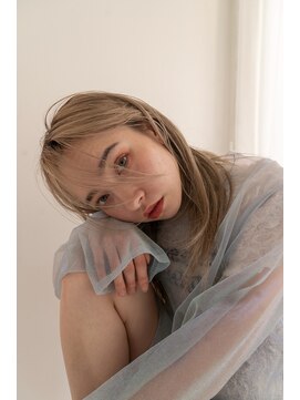 グリーン 町田(green) 【ケアブリーチ】ホワイトミルクティー/前髪なしレイヤーカット