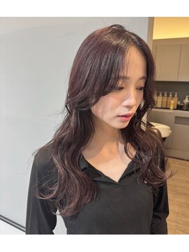 ジゼル 前橋(Giselle) 【ブリーチなし】くすみカシスカラー♪