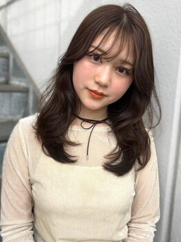 パーク 福岡天神西通り店(parc)の写真/顔周りカットで印象は変わる◎乾かすだけで可愛くなれる顔周りレイヤーが高評価！天神西通りの人気美容室♪
