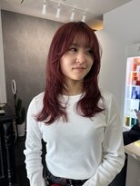 バレ(BALE)&nbsp;ミディアムレイヤー＋チェリーレッド