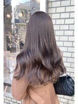 クレア(CREA)&nbsp;大人美人艶カラーラベンダー小顔カット透明感レイヤーロング