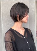 ◇女性らしい長さを感じる美人ショート 表参道 前髪
