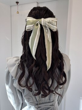 ボルタノット(volta∞knot) 【ボルタノット★YUMI】ヘアアレンジ ハーフアップ