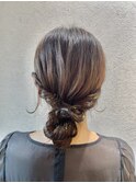 【ふわふわシニヨン】結婚式/銀座/ヘアセット/カチモリ