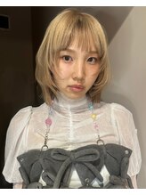 メゾンシアー(Maison Sheer)&nbsp;レイヤーウルフ / blond beige