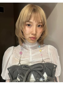 メゾンシアー(Maison Sheer) レイヤーウルフ / blond beige