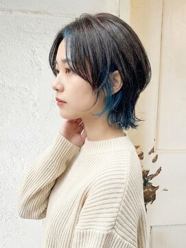 エノア 東京(ENORE) インナーカラー｜ウルフカット｜ダブルカラー