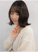肩上ボブ大人可愛いボブひし形ボブアッシュベージュ