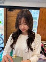 ツネ ヘアアンドヘッドスパ(TsuNE hair&head spa)&nbsp;ダークアッシュ　ロングレイヤー