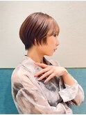 ハンサムショート/丸みショートボブ/20代30代40代50代/顔周り
