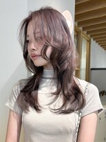 トーチ(torch)&nbsp;《riona》ブリーチカラー　透明感ラベンダーベージュ　レイヤー