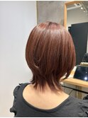 ◇大人40代50代60代ショートボブ丸みショート白髪ぼかし