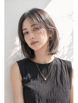 アッシュ 学芸大学店(Ash) ボブ/大人女性/シアーグレージュ/髪質改善/白髪ぼかし