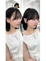 アマトウキョウ アユンチェ(AMA TOKYO×AYUNCHE)&nbsp;前髪顔まわり韓国ヘアレイヤーカットサイドバンク2wayバンク韓国