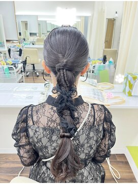 京都ヘアセット着付け専門サロン 夢館 五条店(yumeyakata) タイト編みおろし