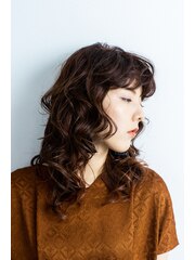 TERRACE hair 2019 autumn style　ビターオレンジ×ネオウルフ