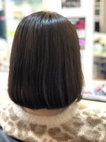 ルールオブビューティヘアー 御所南サロン(rule of beauty hair) ナチュラルブラックショートボブ