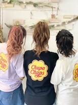 ヘアセットサロンエッジ(Edge)&nbsp;お揃いコーデでお揃いポニーテール