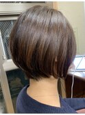 白髪がぼける!ナチュラルハイライトショート 【福岡 聖容】