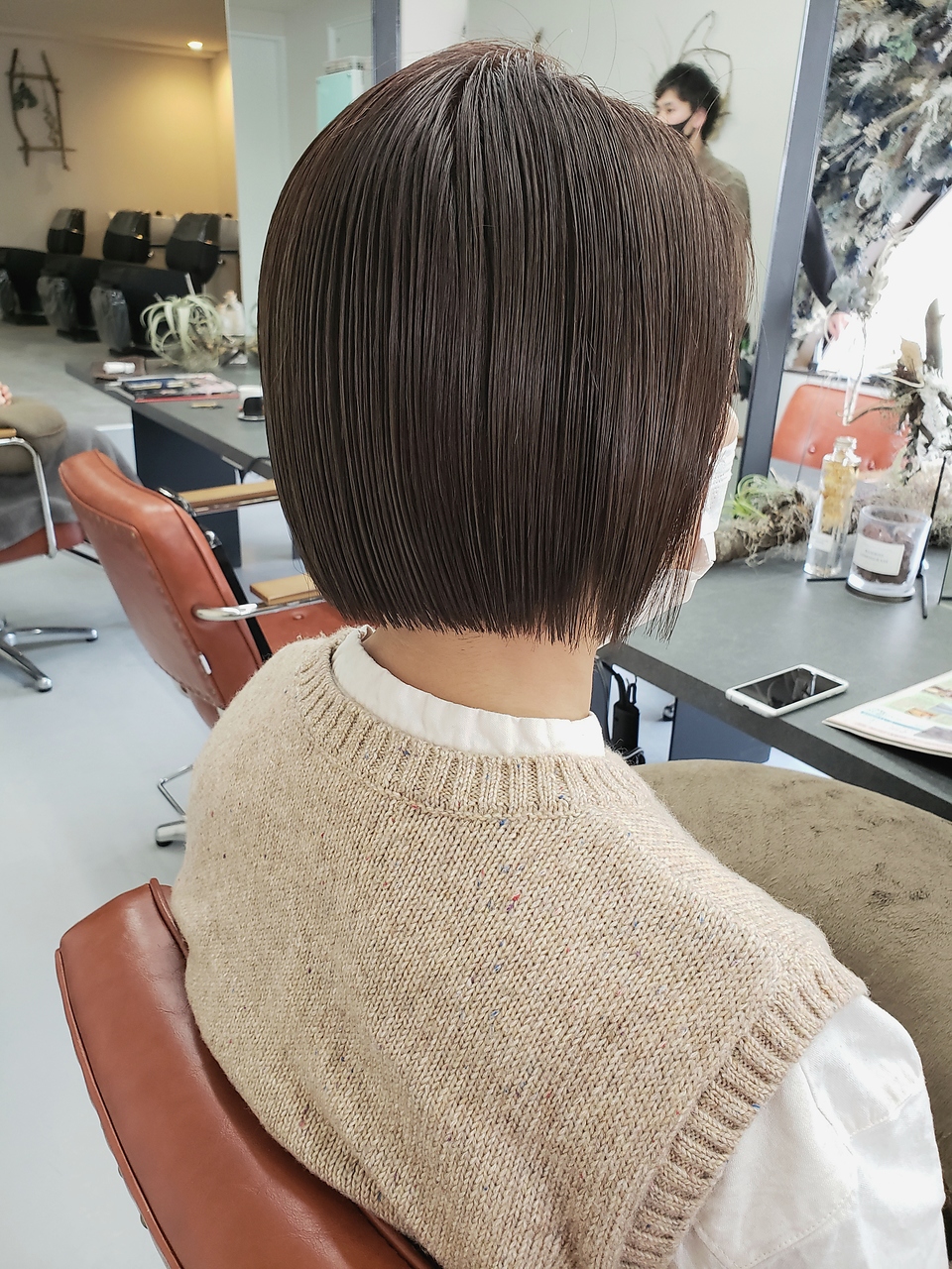 ニコ(nico...) 白髪染め＆ぱっつんミニボブショート☆