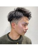 横浜メンズヘアツーブロックショート短髪ジェットモヒカン