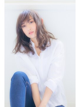 エミュー 研究学園店(emu) マロンベージュ 透明感 ロブヘア 【emu 研究学園店】