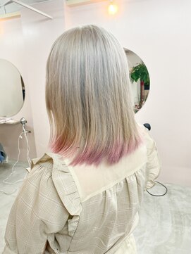 フルールデリズ(fleur de lis) **ホワイトベージュ*裾カラー**