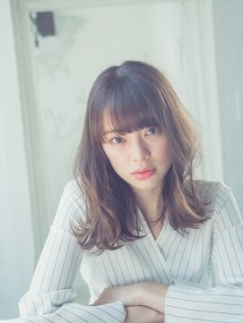 ディバイン ティエドゥール お花茶屋(divine tiedeur) ワイドバングとウェーブセミディ