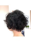 20代30代大人かわいいショートボブxパーマ