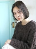 天神【BIRTH】センターパート×ナチュラルワンレンボブ　2