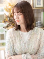 カバーヘア ブリス 戸田公園西口店(COVER HAIR bliss)&nbsp;ミストバングハイライト小顔くびれミディa戸田公園20代30代40代