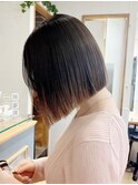 小顔ボブ×美髪[ぱつっとボブ/縮毛矯正/横浜韓国]