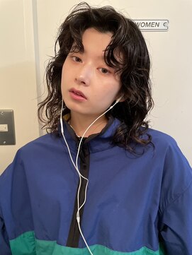 ノラキチジョウジ(NORA KICHIJOJI) ウルフボブロングレイヤー耳かけフェイスレイヤーレイヤーボブ