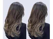 【大人世代の進化ハイライト★】似合わせ小顔カット＋白髪ぼかしハイライト＋3ステップTM/￥18000