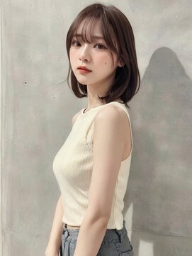 ルノン フィージュ(LUNON fieju) ミディアムボブ/小顔ショートボブ/シースルーバング