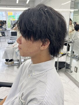 メンズヘアセンス 渋谷(MEN'S HAIR SENSE) アッシュブラック/ウルフ/マッシュパーマ/ハイライト/渋谷