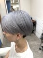 ルシア 東三国店(hair and make lucia)&nbsp;ブルーシルバーカラー☆ハイトーンカラーも得意です。
