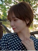 大人可愛いショートボブ20代30代40代ひし形ショート束感ショート