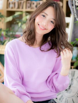 カバーヘア ブリス 志木南口駅前店(COVER HAIR bliss) バレイヤージュ外国人風小顔抜け感セミディh3志木20代30代40代