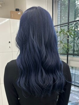 ジルスタジオ(JILL STUDIO) JILL STUDIO ダブルカラー×ブルーブラックロング