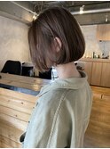 ボブ×ベージュ