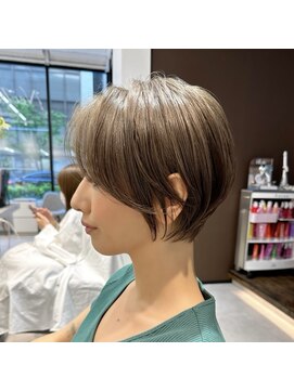 ネイロ 北千住(NeiRo) 小顔ショートボブカラー大人ショートボブひし形ショートカット