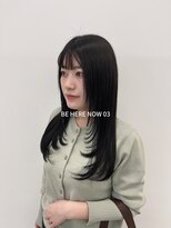ビーヒアナウ N゜03 金沢駅西店(BE HERE NOW) 【韓国ヘア/レイヤーカット/ブルーブラック】