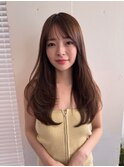 美髪レイヤーカット/顔まわりレイヤー/くびれロングレイヤー
