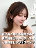 前髪顔まわり韓国ヘアレイヤーカットサイドバンク2wayバンク韓国