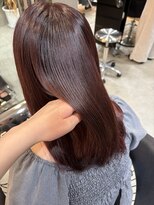ロンドアジュール 横浜(Lond azur)&nbsp;暖色カラー/ワインレッド/顔周り/前髪/レイヤー/髪質改善/横浜