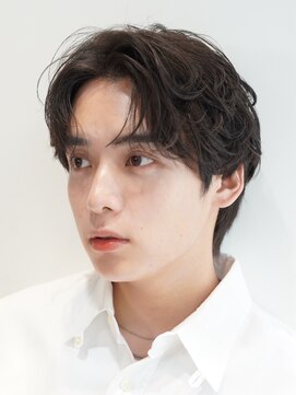 フィフス 仙台(fifth) 仙台センターパートシャドウパーマルーズパーマ刈り上げ無し30代